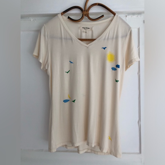 nice things by Paloma Santaolalla Barcelona- T - sand colored easy breezy beachy - Picture 2 of 15